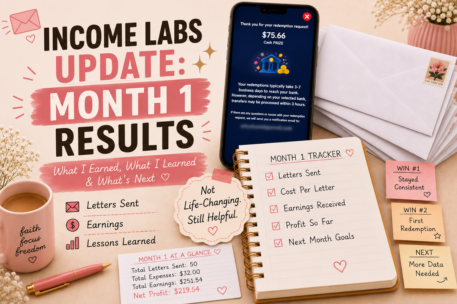 Income Labs Update: Month 1 Results