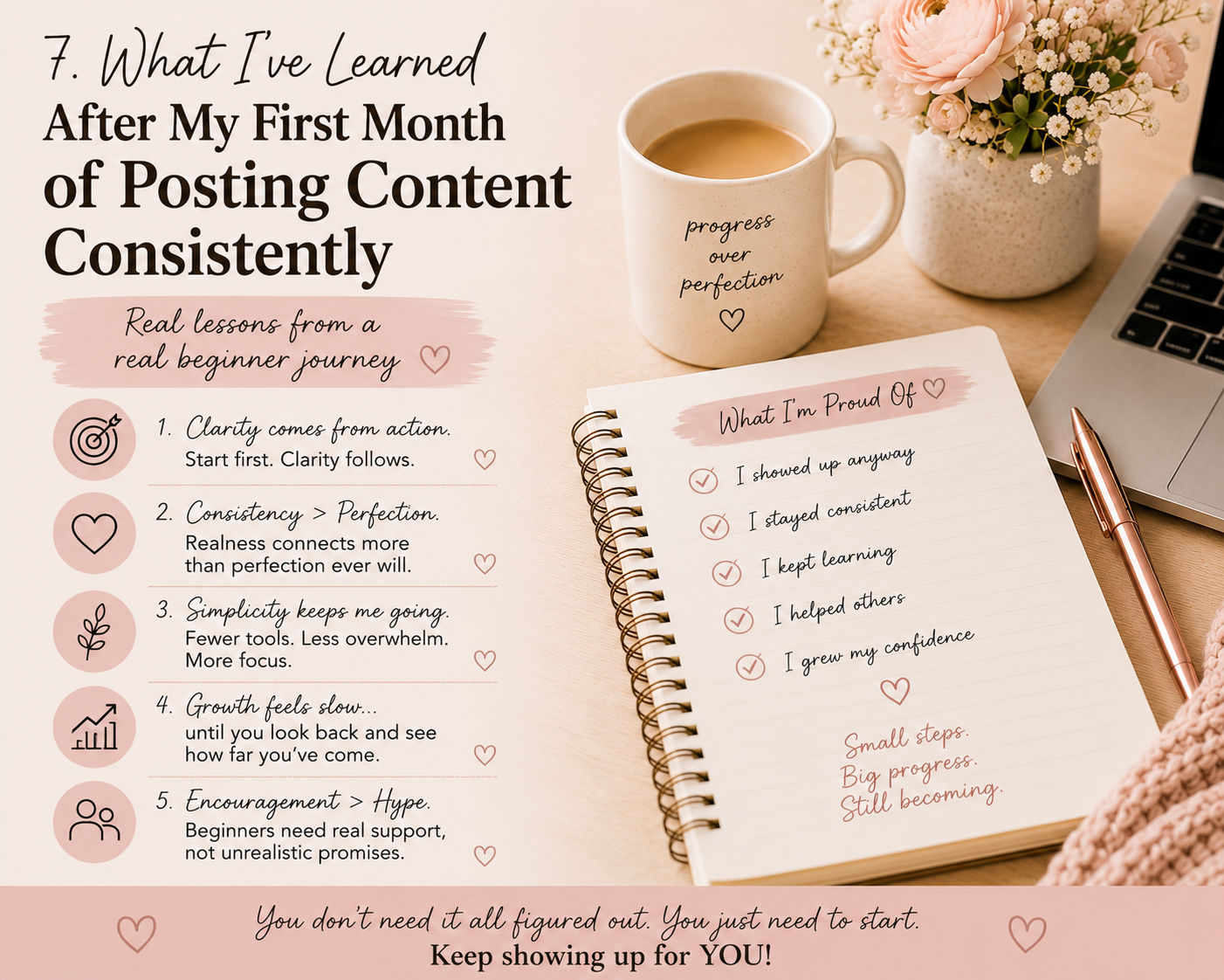 WHAT I’VE LEARNED AFTER MY FIRST MONTH OF POSTING CONTENT CONSISTENTLY