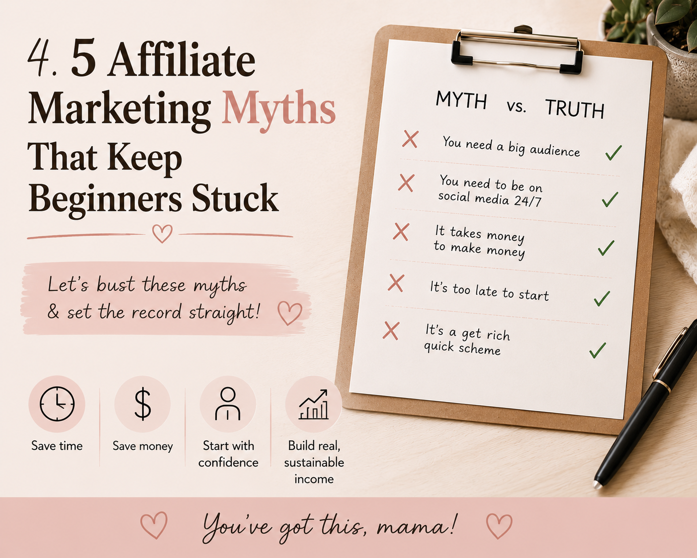 5 AFFILIATE MARKETING MYTHS THAT KEEP BEGINNERS STUCK