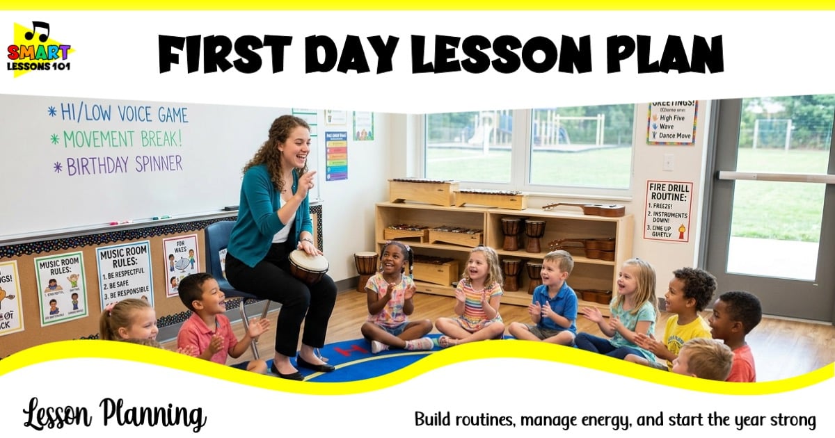 First Day of Music Lesson Plans: A Stress-Free Guide for K–5