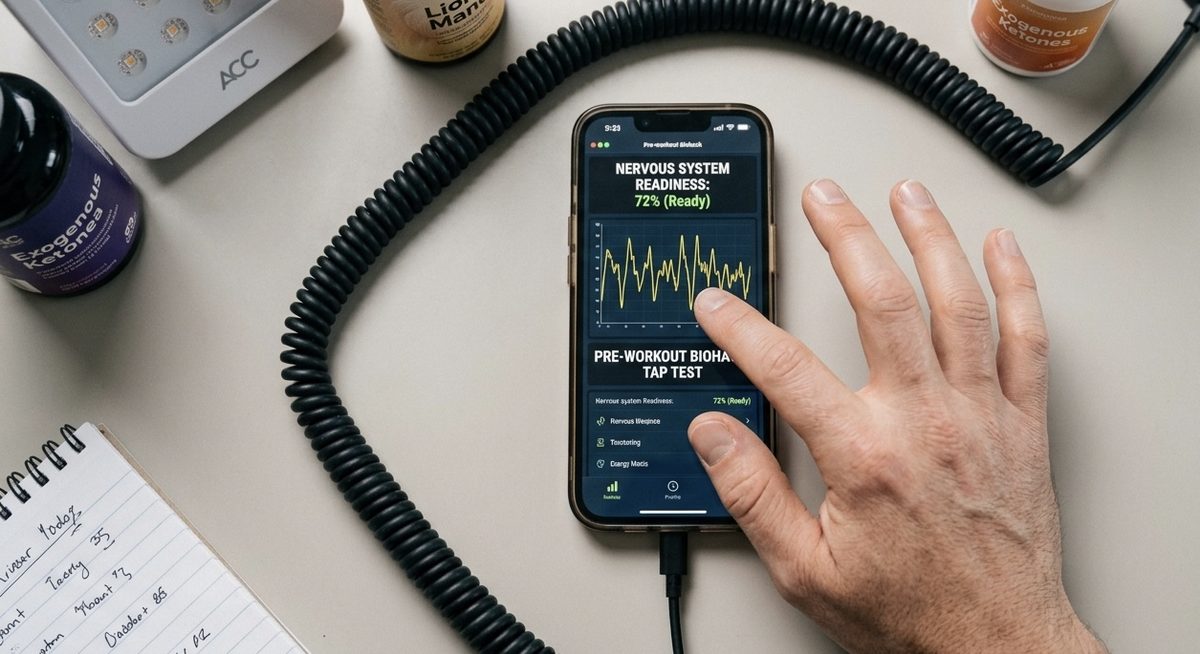 Finger-tap test for training readiness — Body In Fushion Edmonton biohacking blog