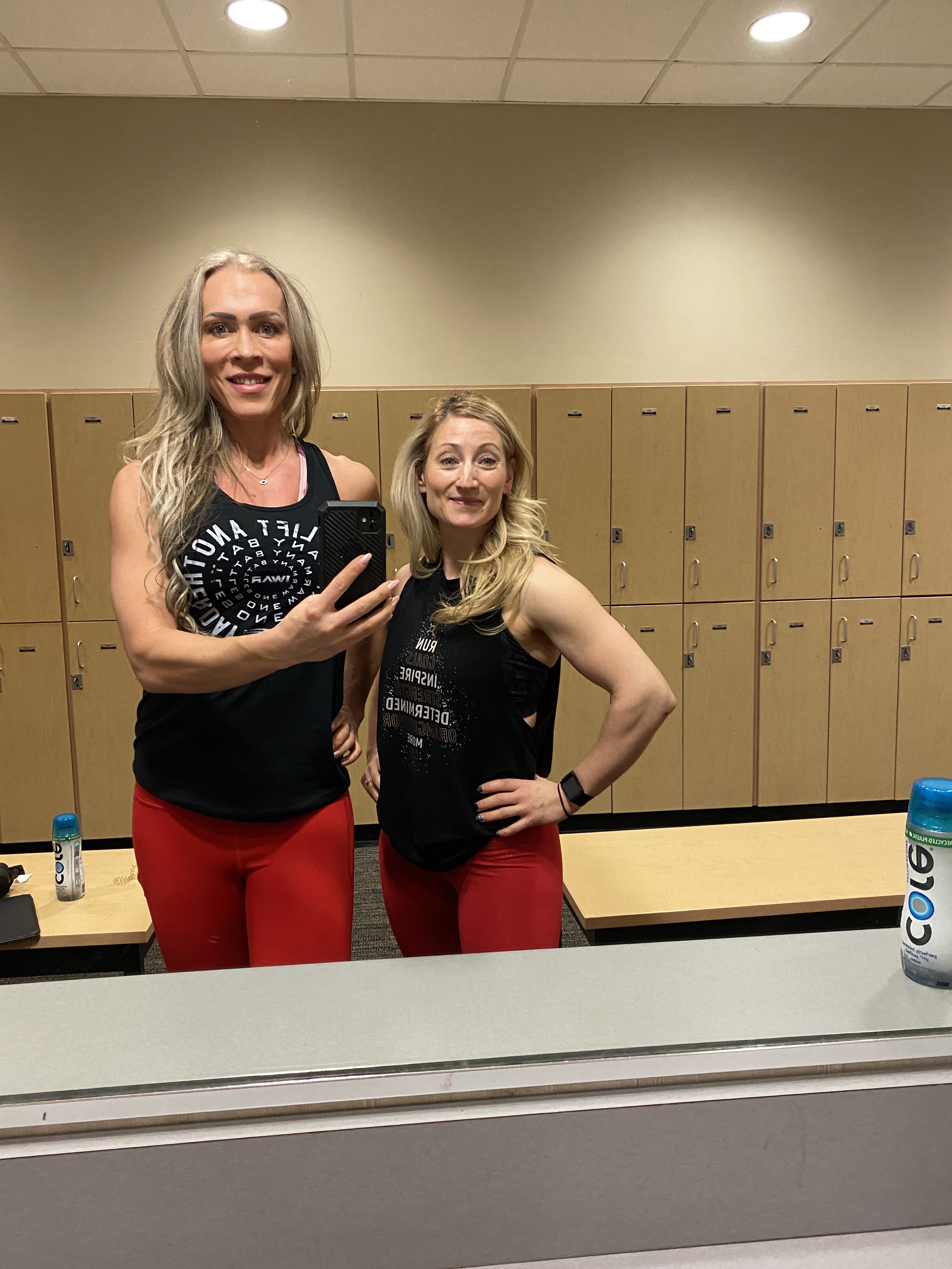 Sanja Malesevich and Tara training together — HYROX Vancouver preparation at Body In Fushion Edmonton