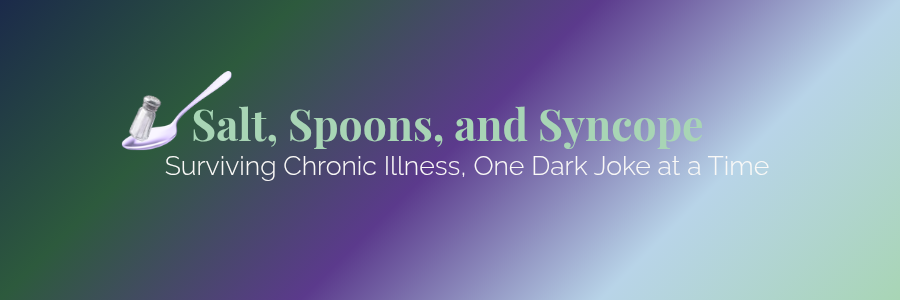 Salt, Spoons, and Syncope gradient header and logo