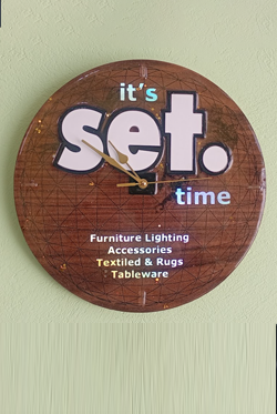 Luxury Epoxy Resin Clock with Logo 4