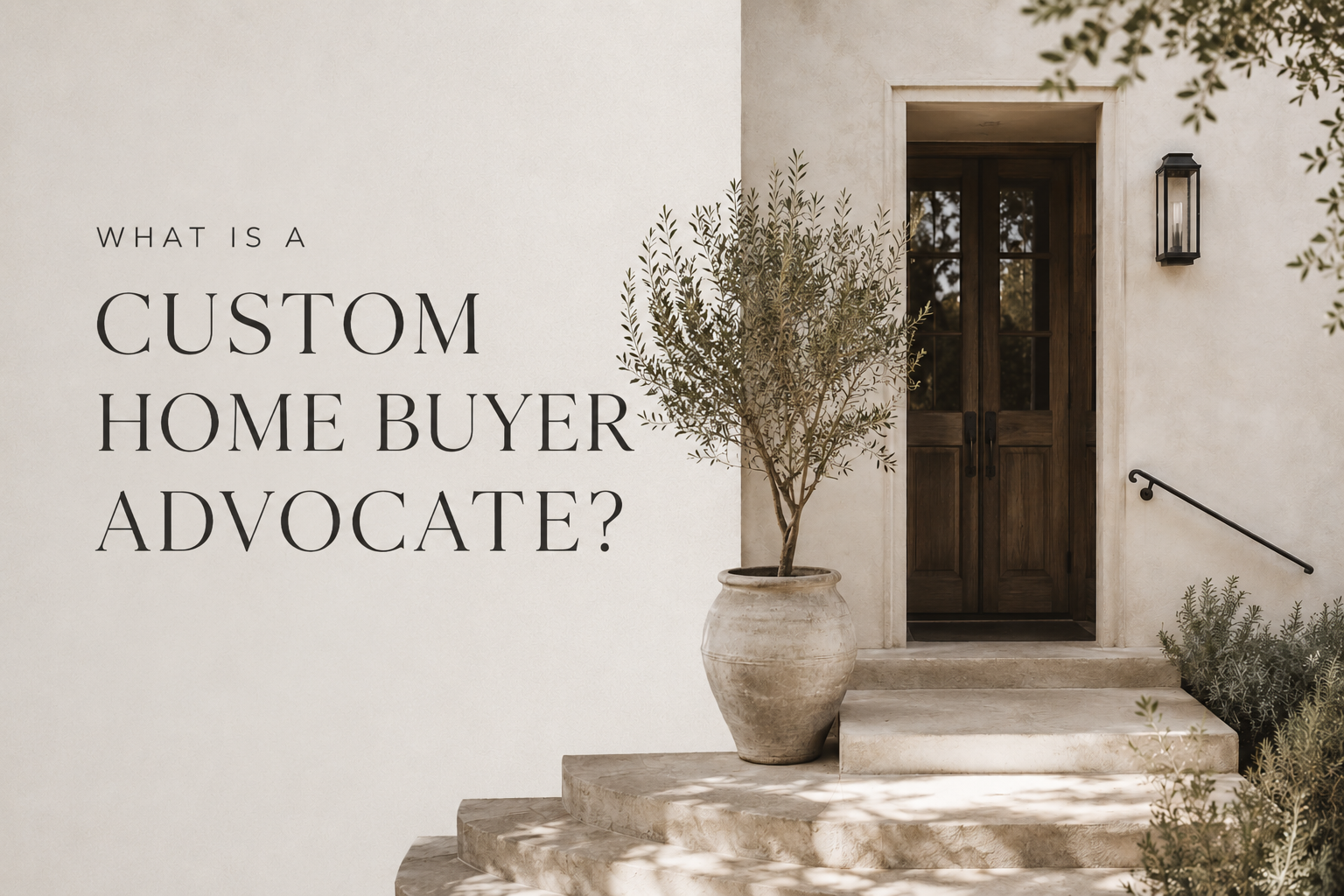 What Is a Custom Home Buyer Advocate and Why You Need One