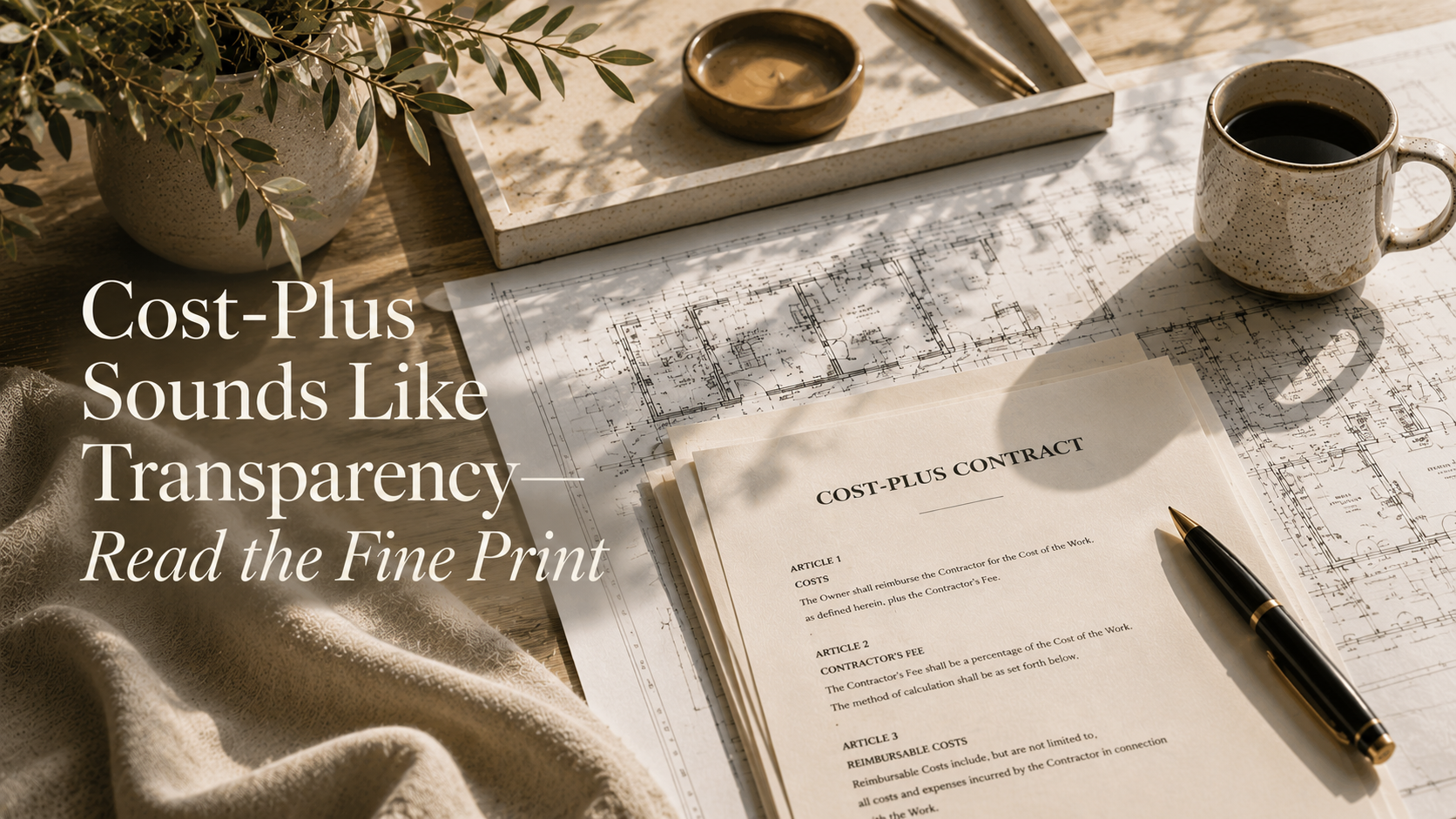 Cost-Plus Sounds Like Transparency- Read the Fine Print