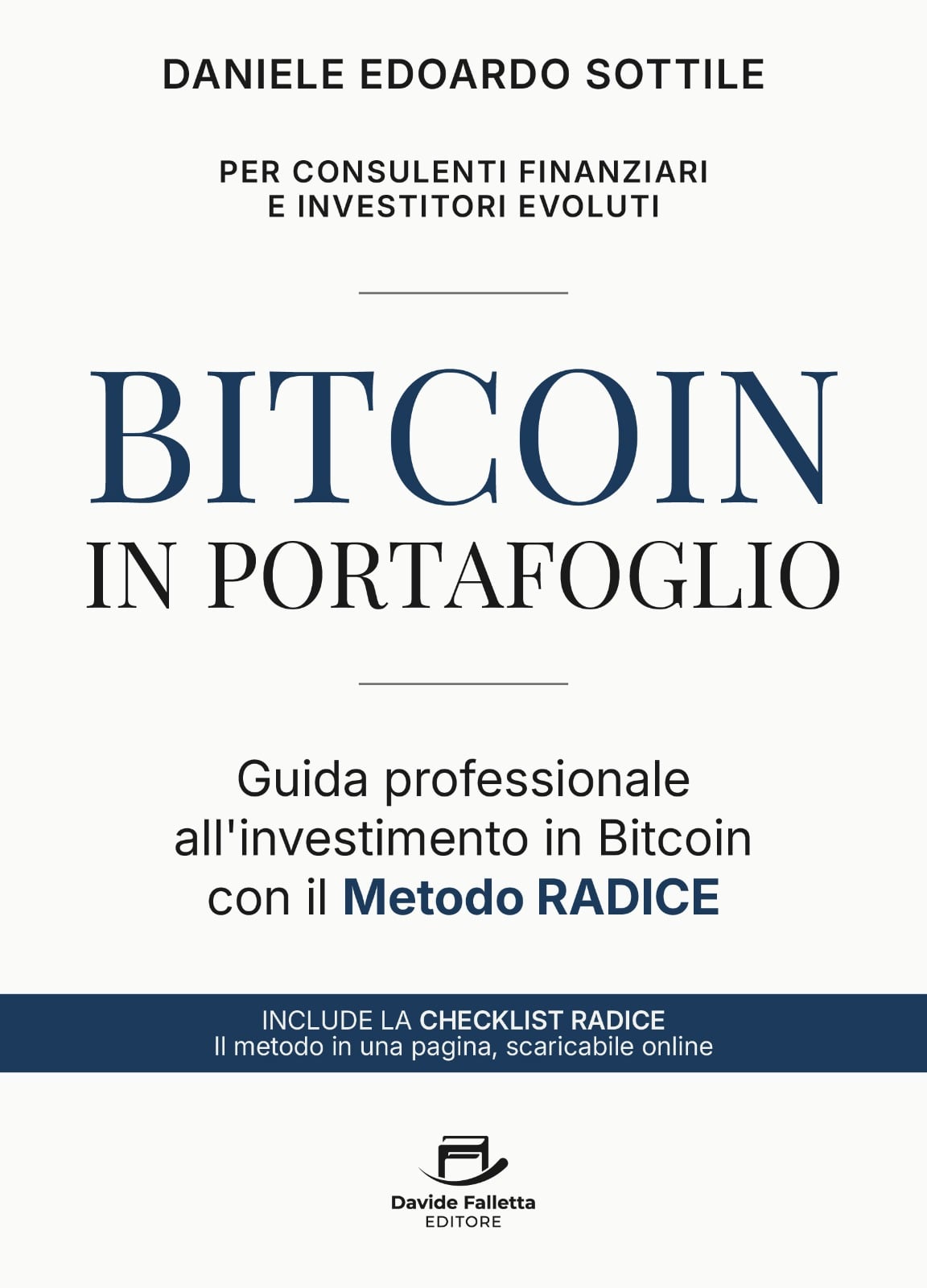 Copertina del libro Bitcoin in Portafoglio di Daniele Edoardo Sottile