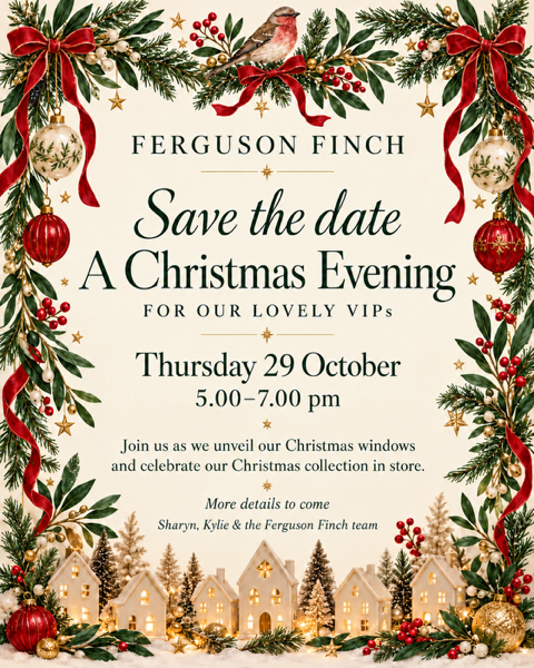 Ferguson Finch Christmas Launch VIP Night invitation