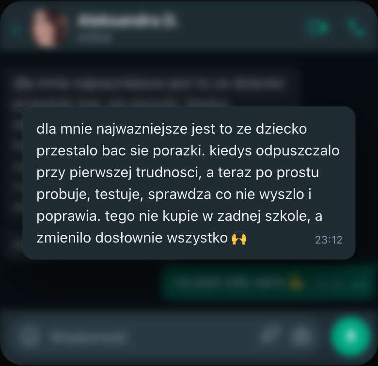 Wiadomość od rodzica