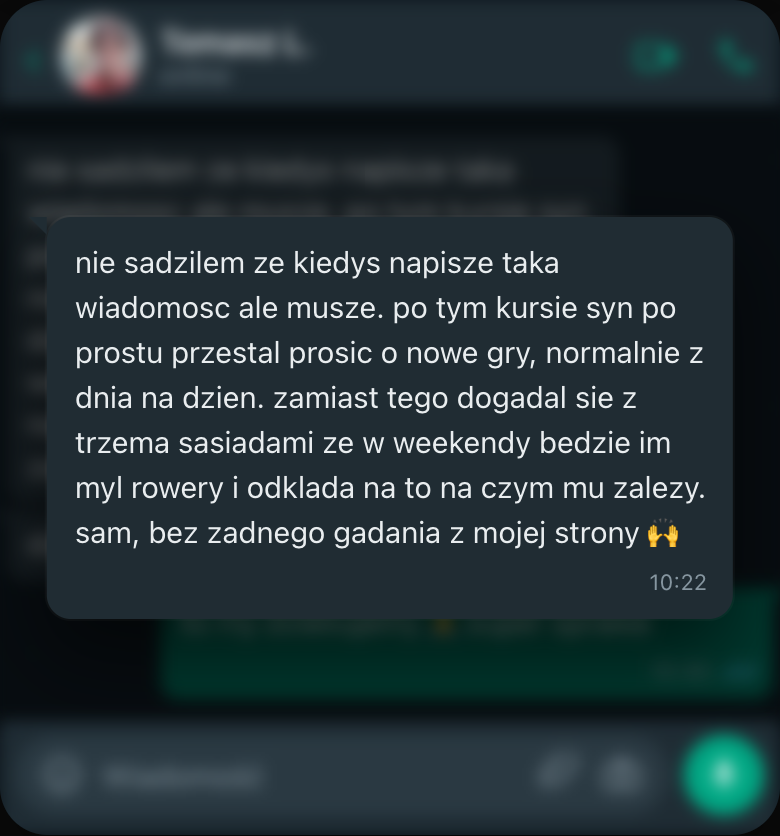 Wiadomość od rodzica