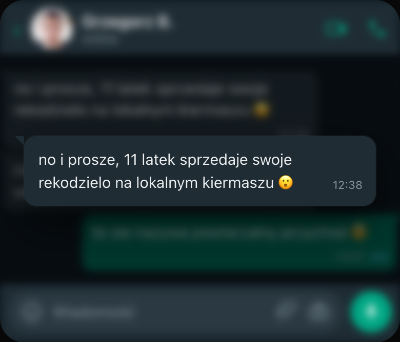 Wiadomość od rodzica