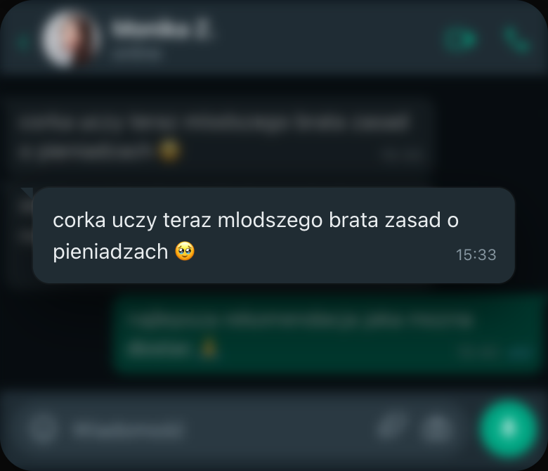 Wiadomość od rodzica