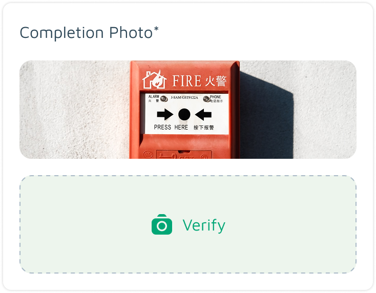 GPS verified photo