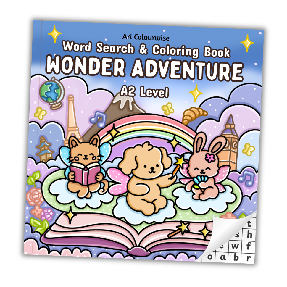 Wonder Adventure Word Search & Coloring Book