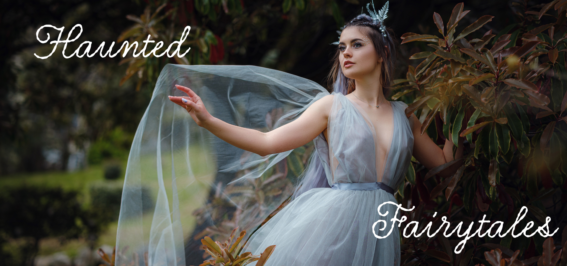 Haunted Fairytales - Woman in gown in enchanted forest