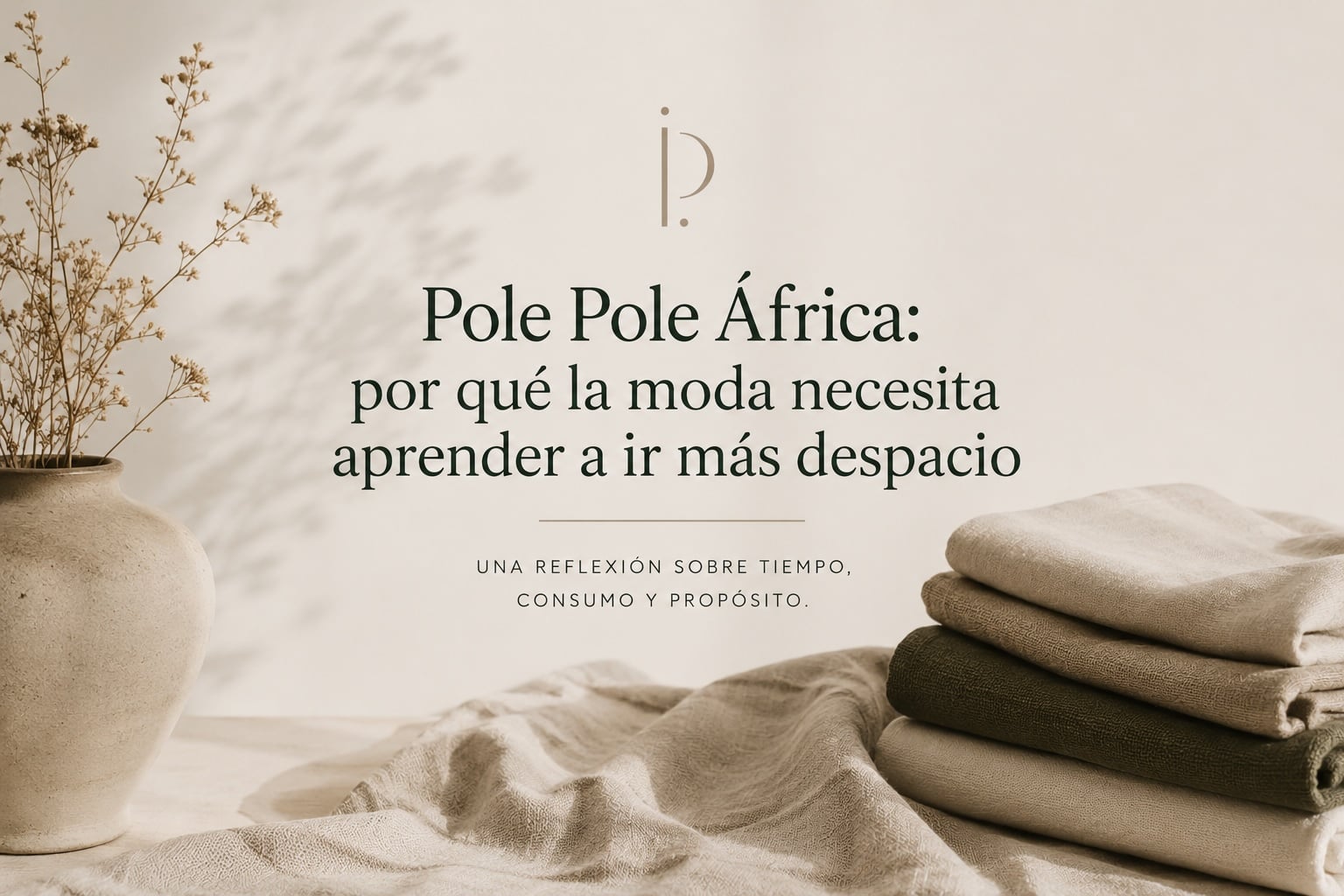 Pole Pole África: por qué la moda necesita aprender a ir más despacio