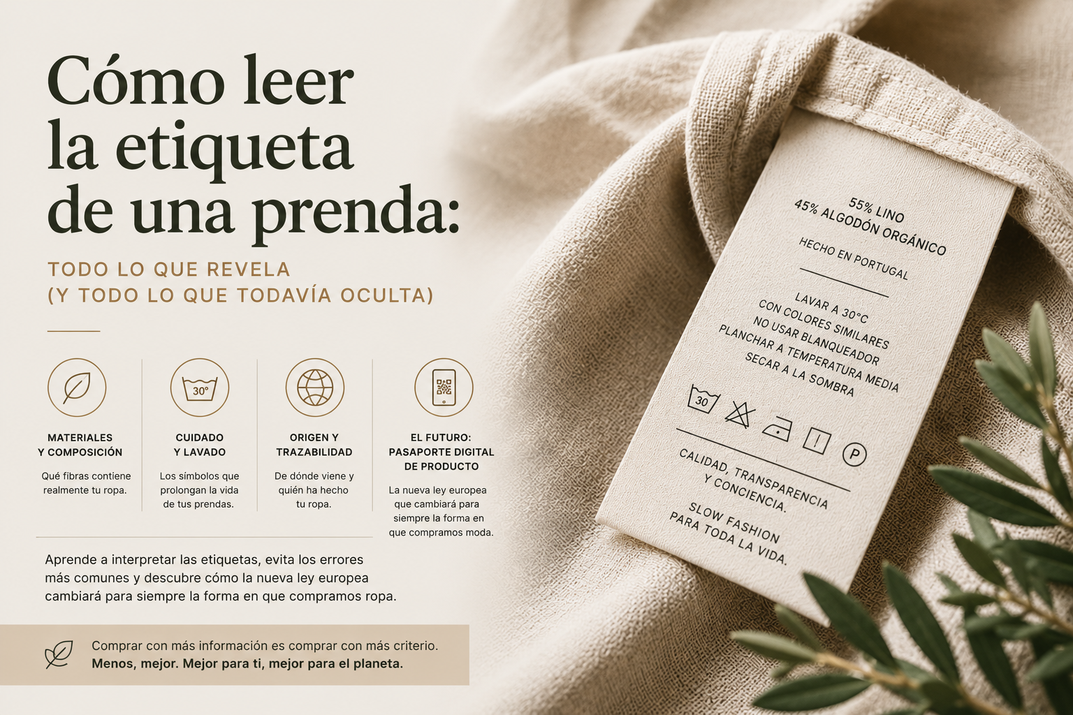 Cómo leer la etiqueta de una prenda de ropa y saber si estás comprando calidad