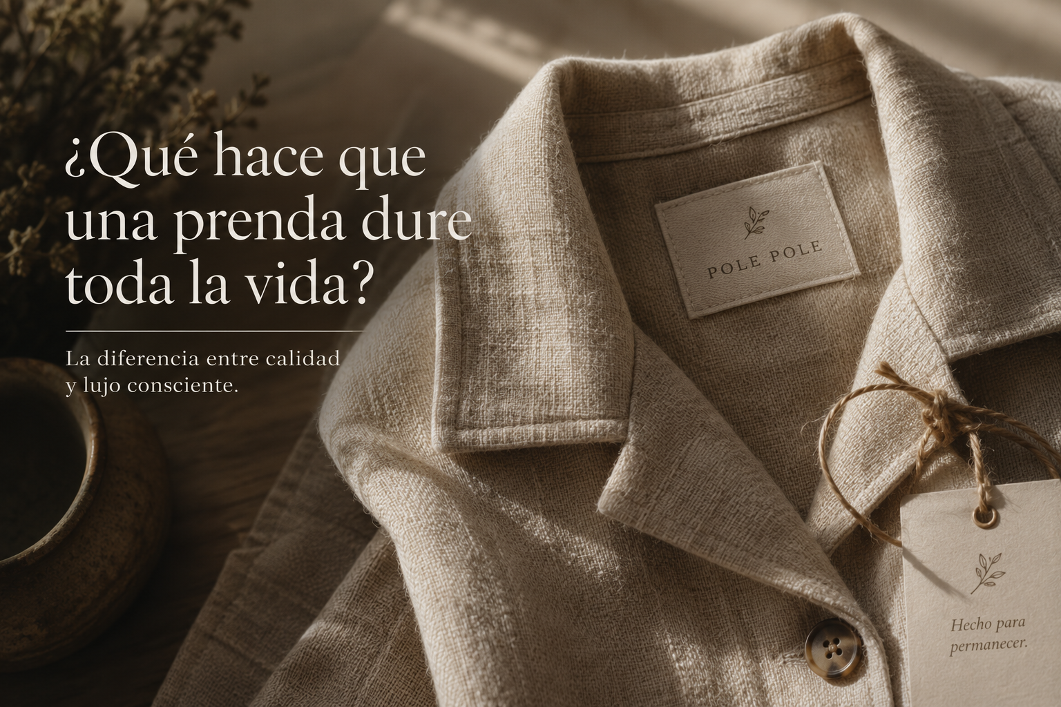 ¿Qué hace que una prenda dure toda la vida?