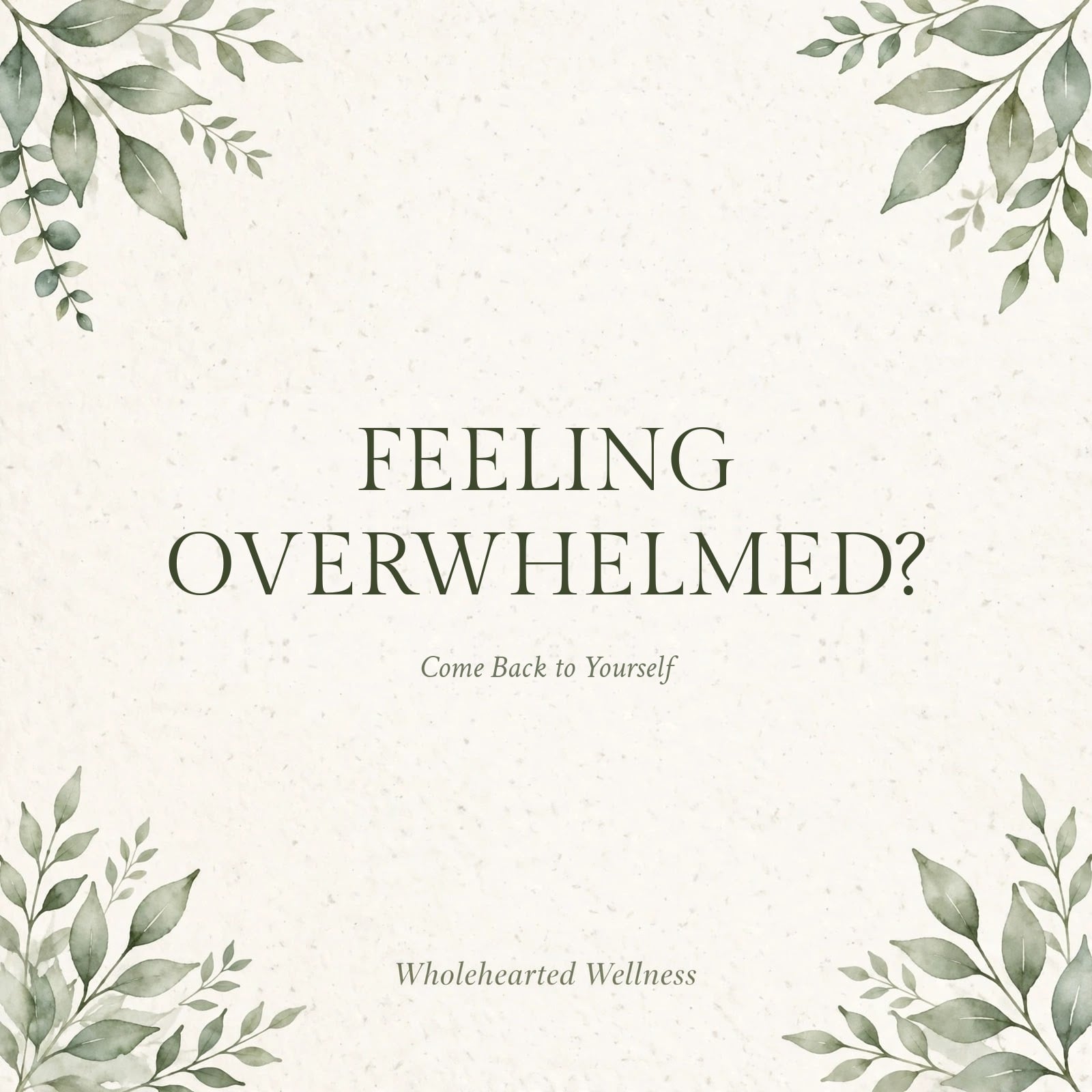 Feeling Overwhelmed? Come Back to Yourself: A Gentle Christian Guide to Finding Peace