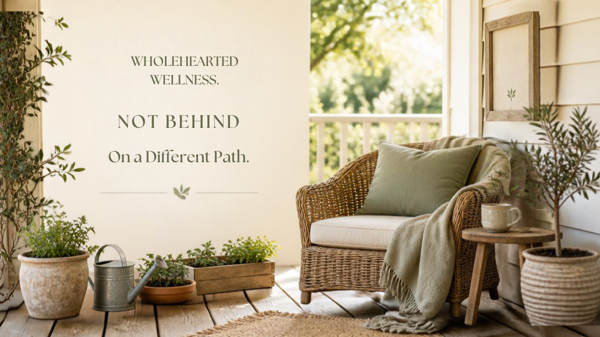 Not Behind. On a Different Path.