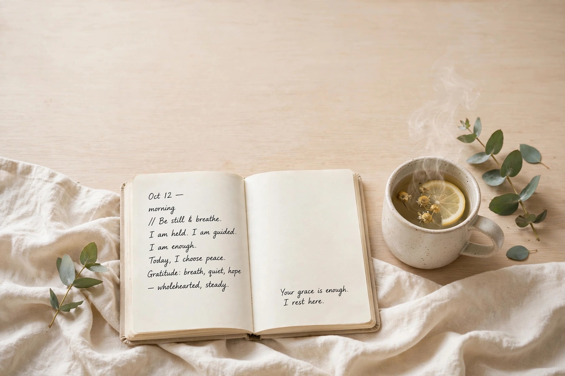 My 2 Gentle Tools for Coming Back to Myself: My Prayer Journal + Dandelion Tea
