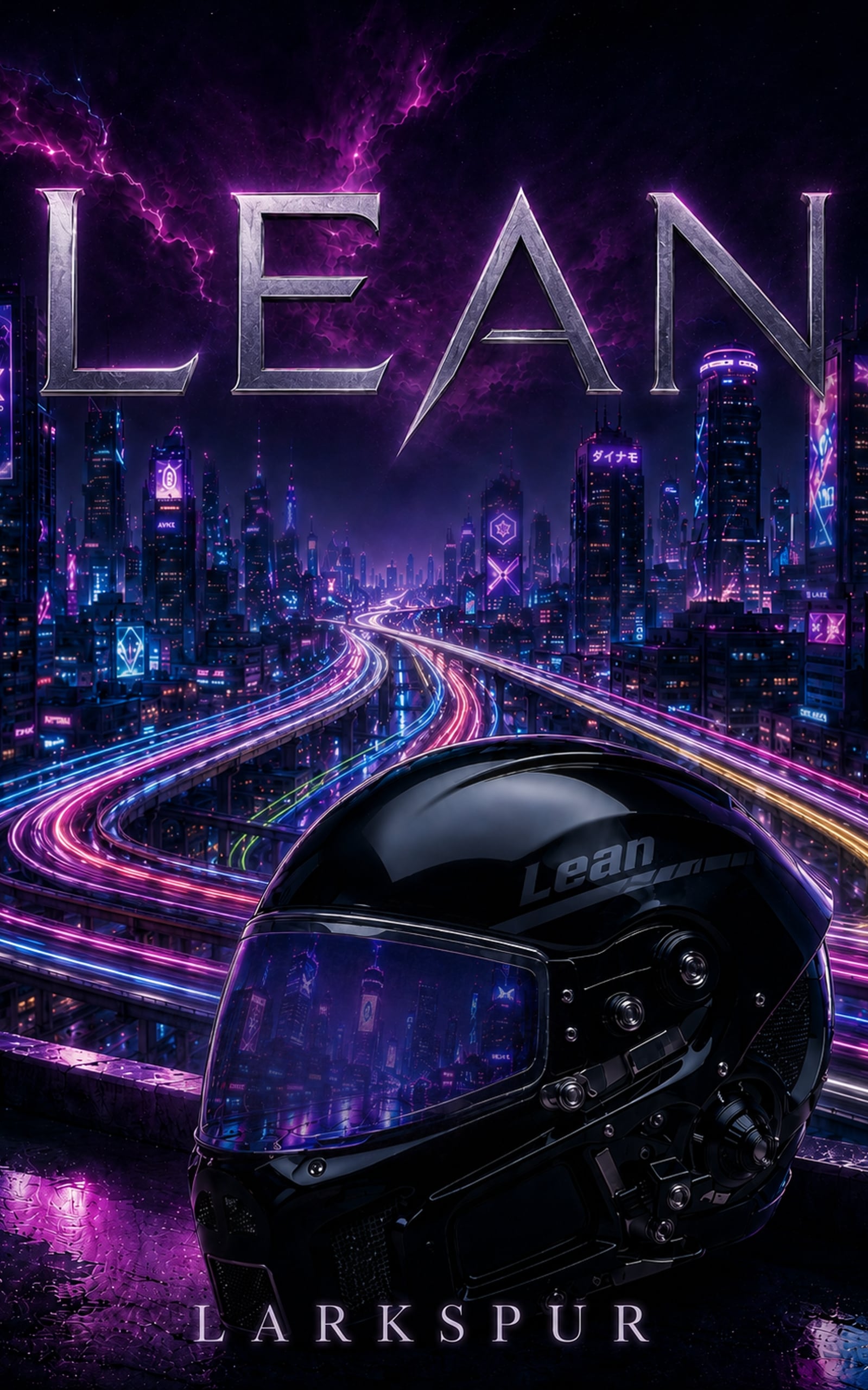 Lean dark science-fiction romance book cover in the Nova Derby series