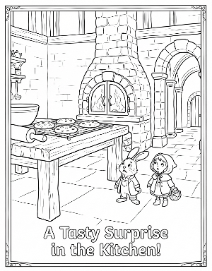 Coloring page for the Giant's Kitchen