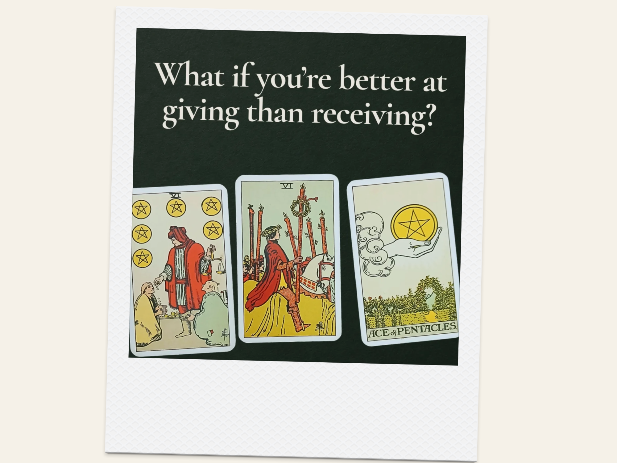 What If You’re Better at Giving Than Receiving? | Collective Tarot Reading