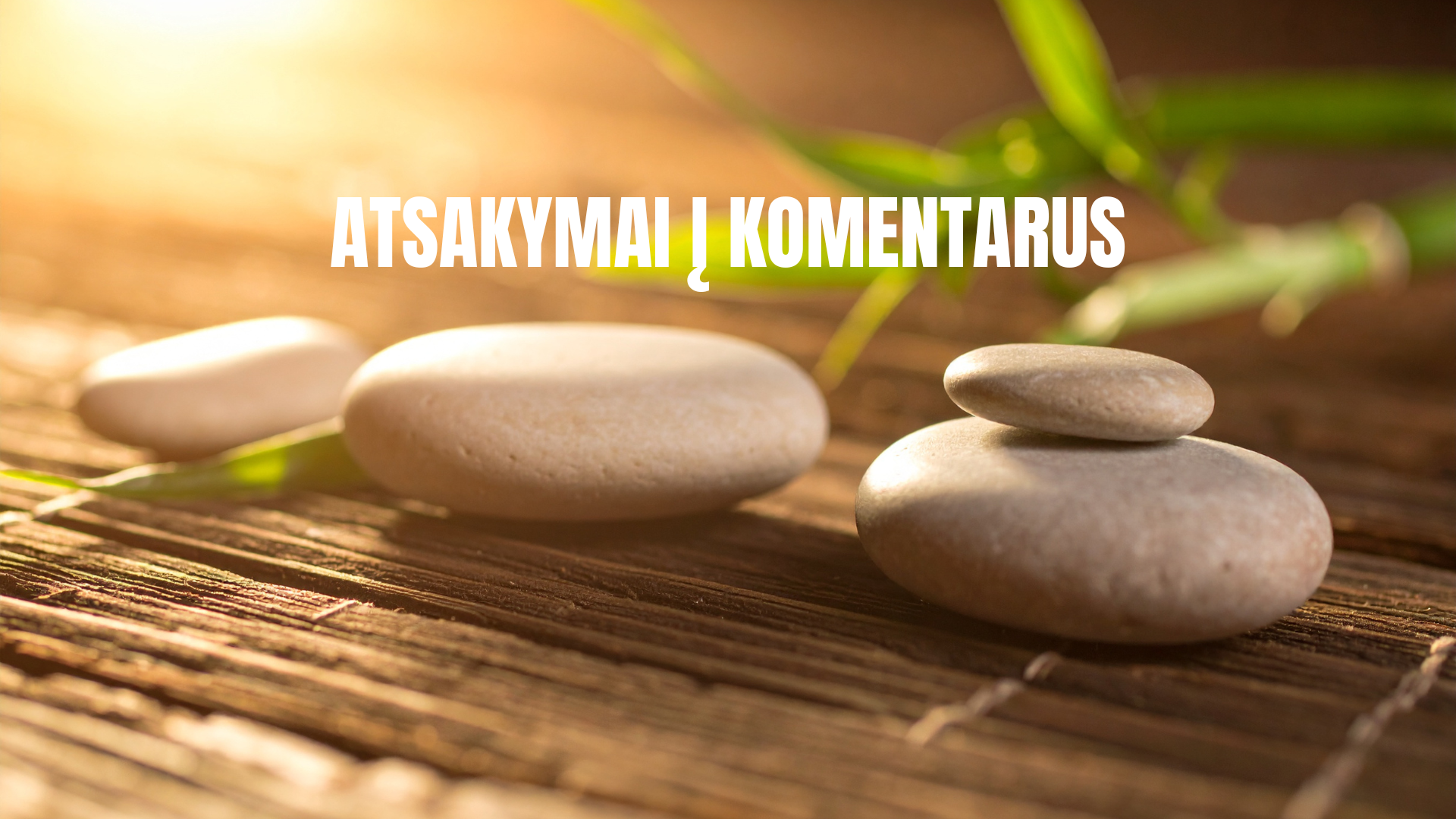 Atsakymai į komentarus
