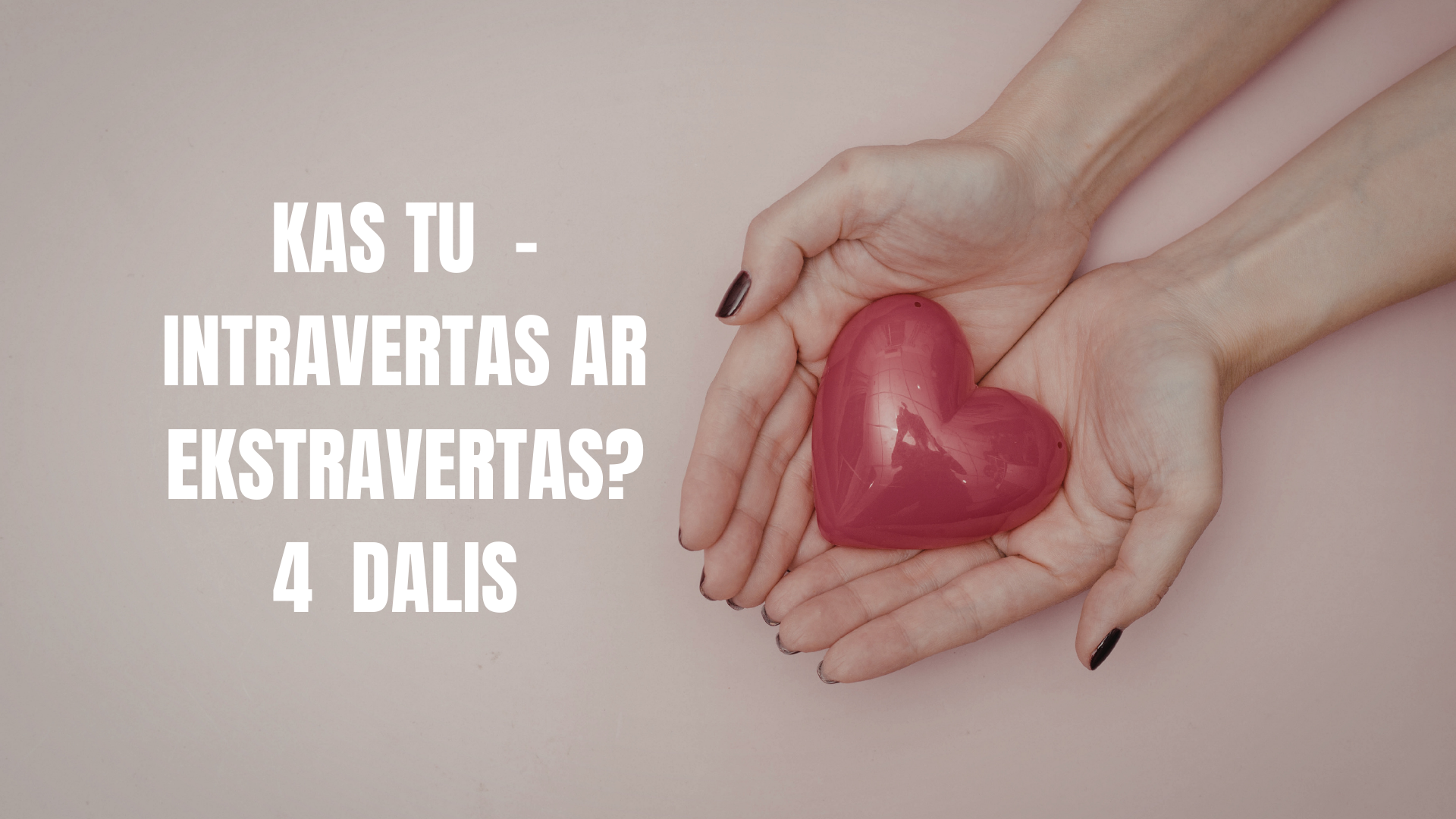 Kas tu  - intravertas ar ekstravertas? 4 dalis