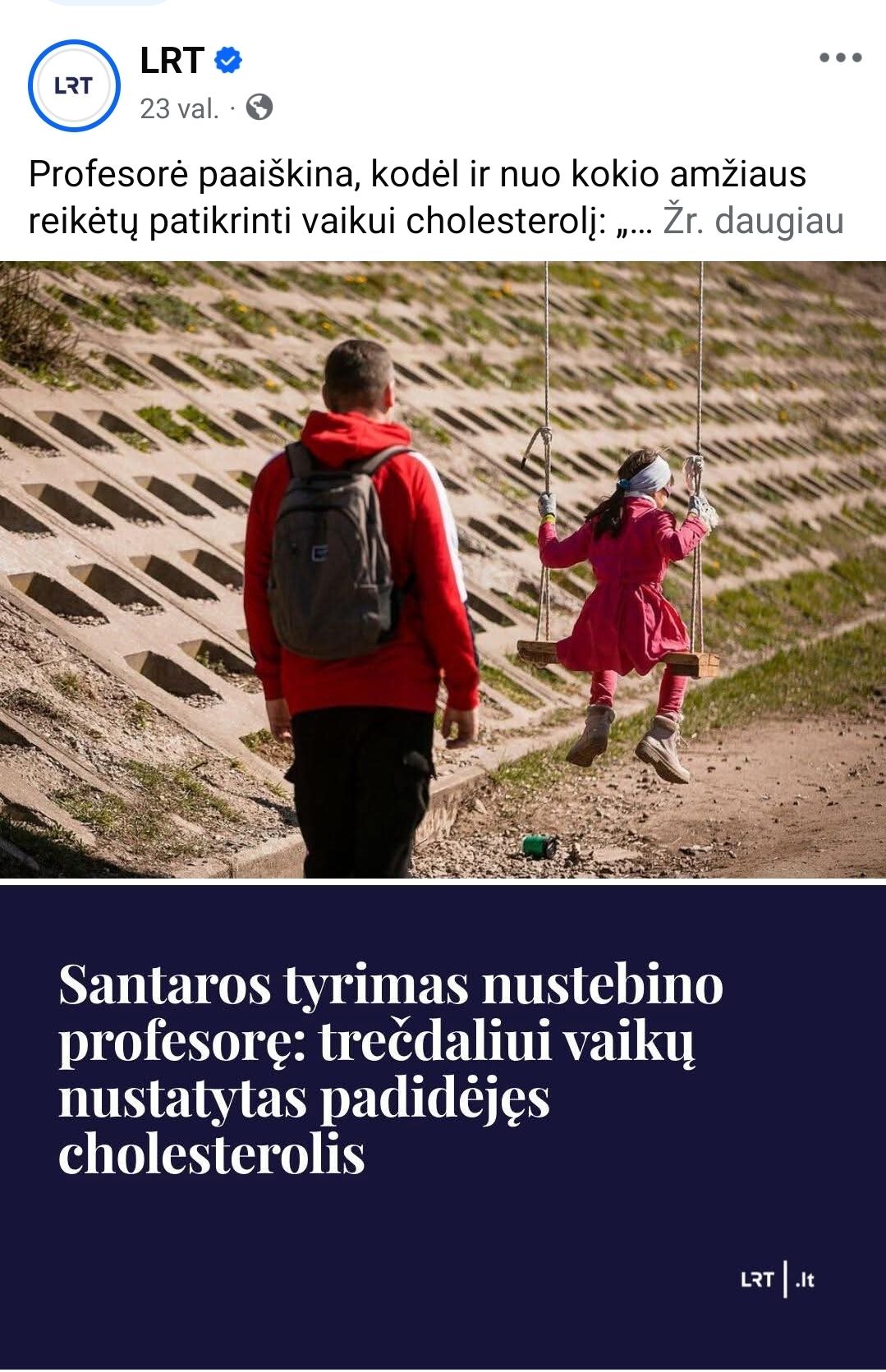 Kodėl vaikų cholesterolio lygis auga?