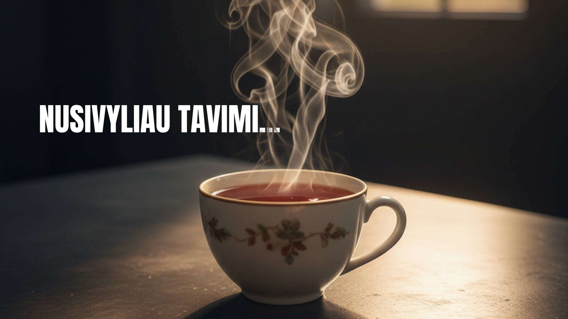 Nusivyliau tavimi...