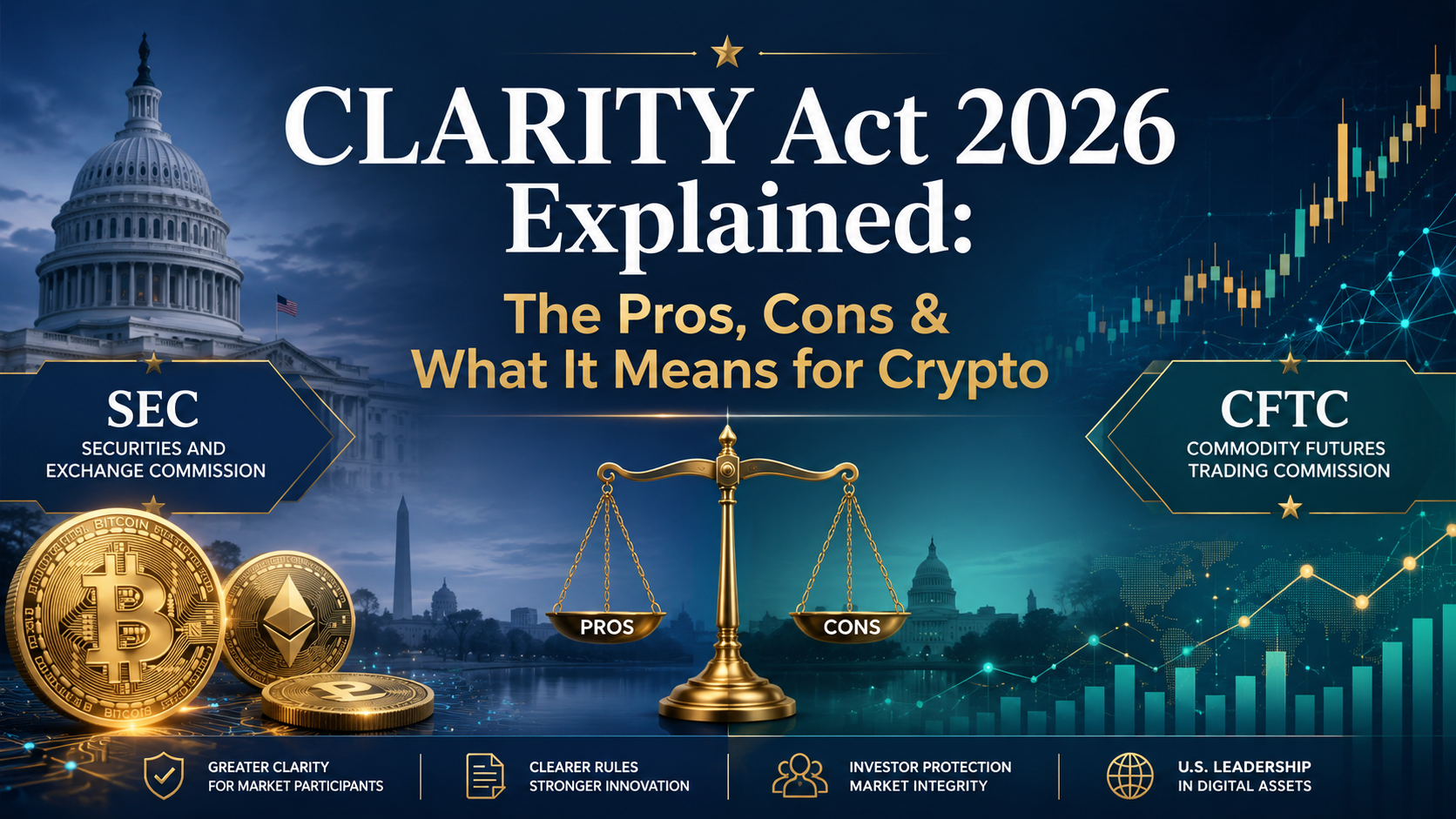 CLARITY Act 2026 Explained: The Pros, Cons & What It Means for Crypto