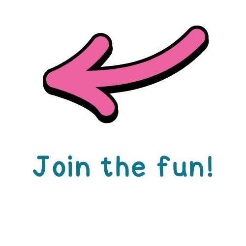 Illustrated arrow pointing left toward the phonics sign-up form with the text “Join the fun!