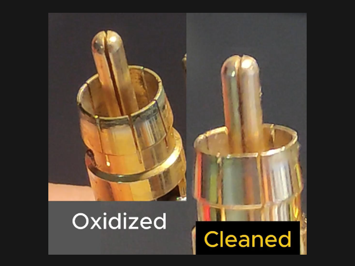 Is your RCA jack also Oxidized?