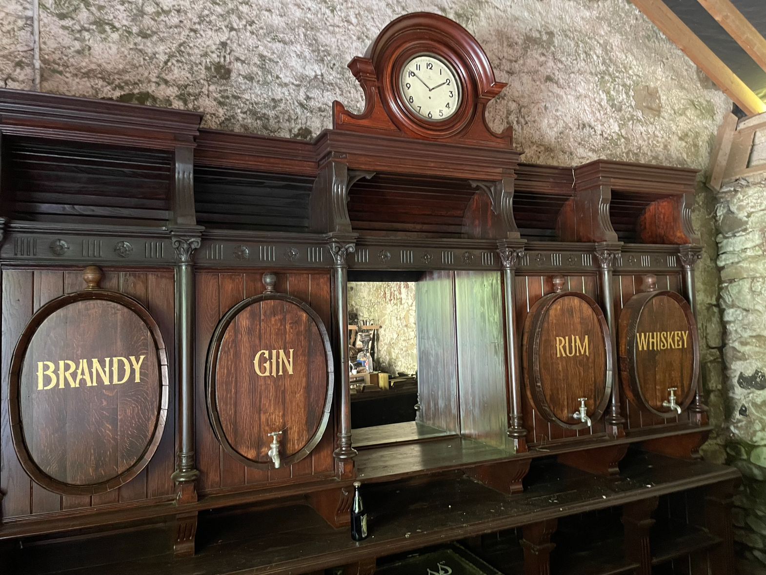 Bar restoration NI, Fire damanged bar restored by Annagh designs and specialist restorations, special timber projects ni, barrel making ni, salvage restoration specialists ni