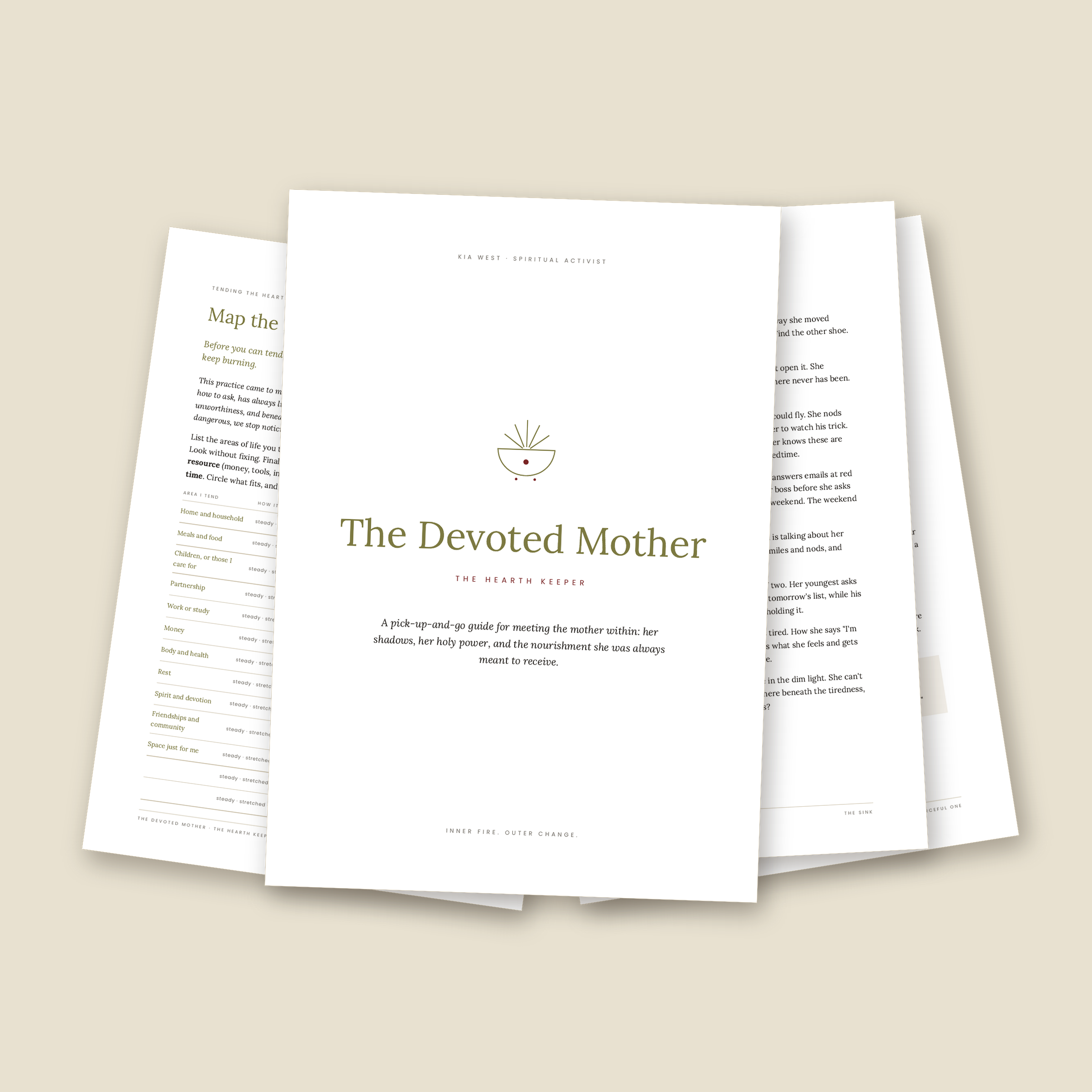 The Devoted Mother workbook pages