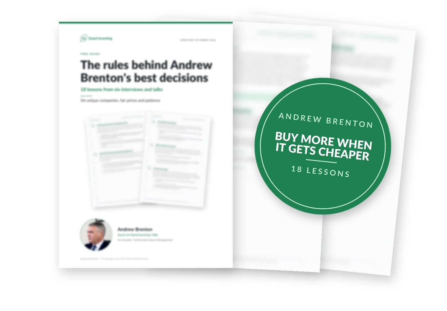 Blurred preview of the guide The rules behind Andrew Brenton's best decisions. Seal: Buy more when it gets cheaper
