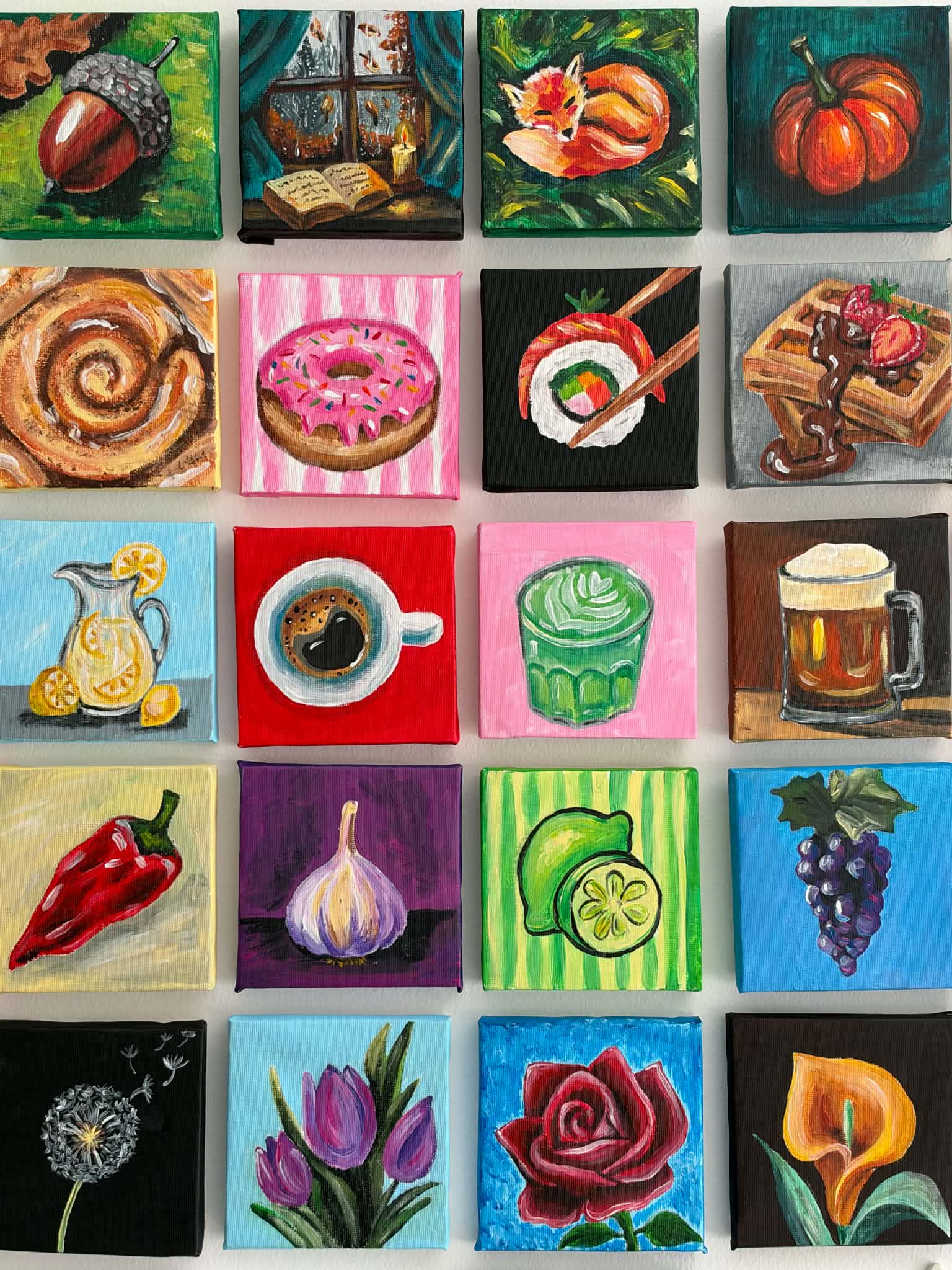 Ръчно рисувани мини картини от Хриси — NiArt Art Collection