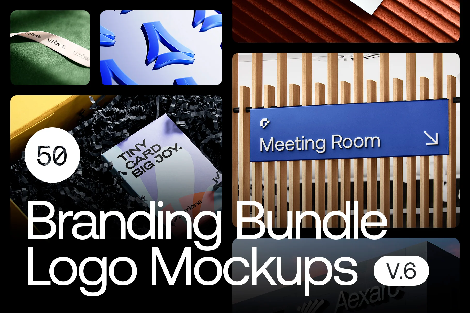 50 Logo Mockup Branding Bundle - V6