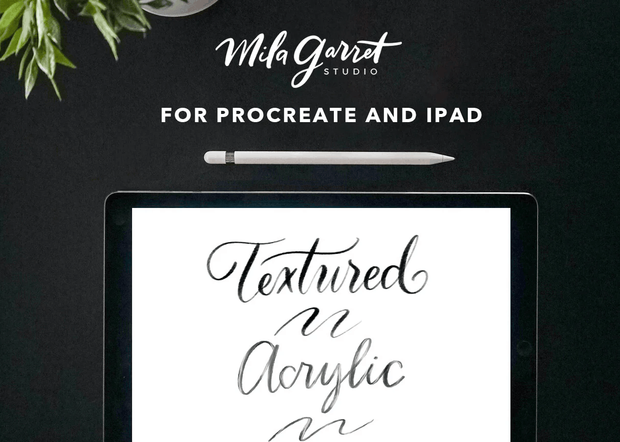 Free Procreate Lettering Brush Duo