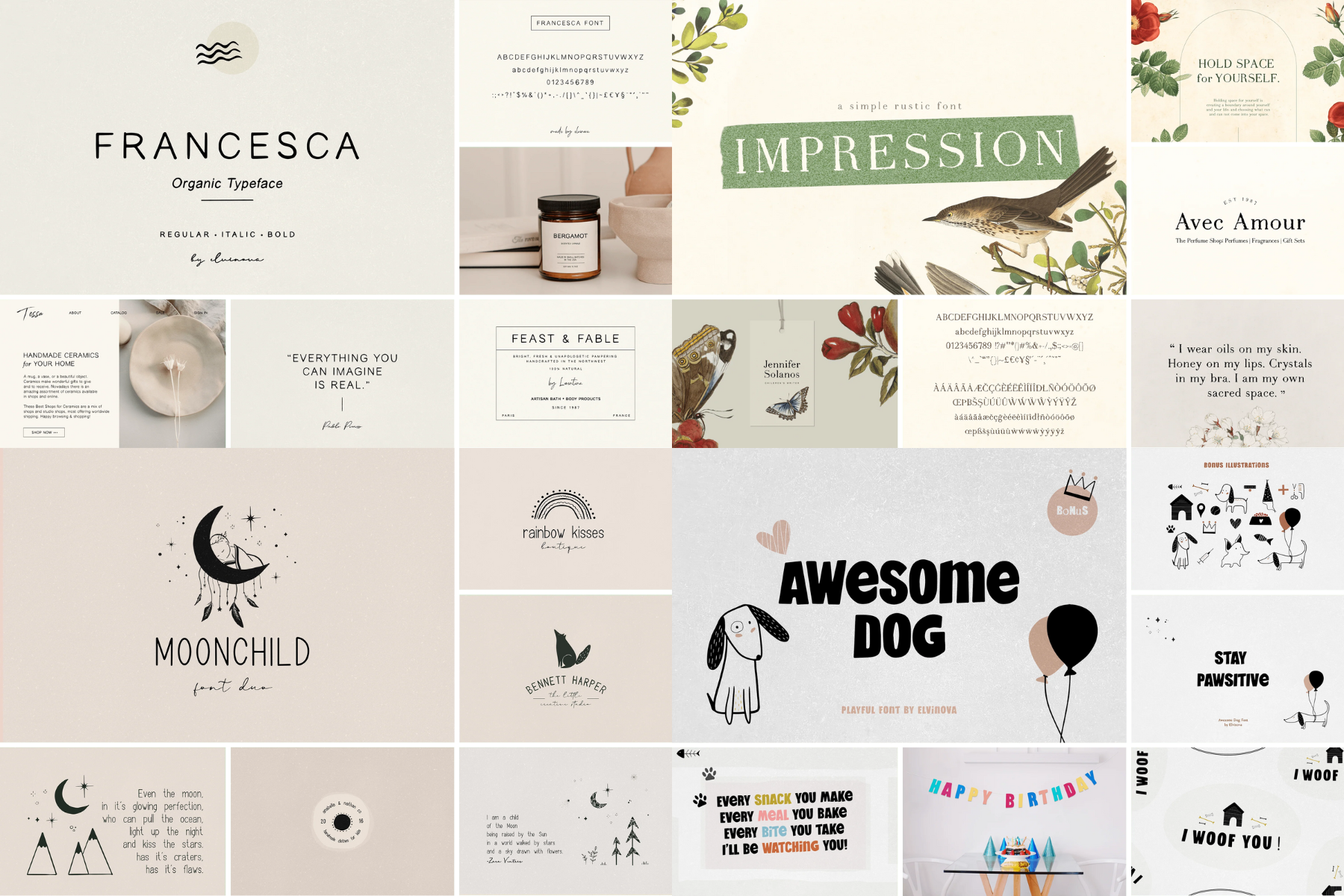 The Handlettered Font Bundle