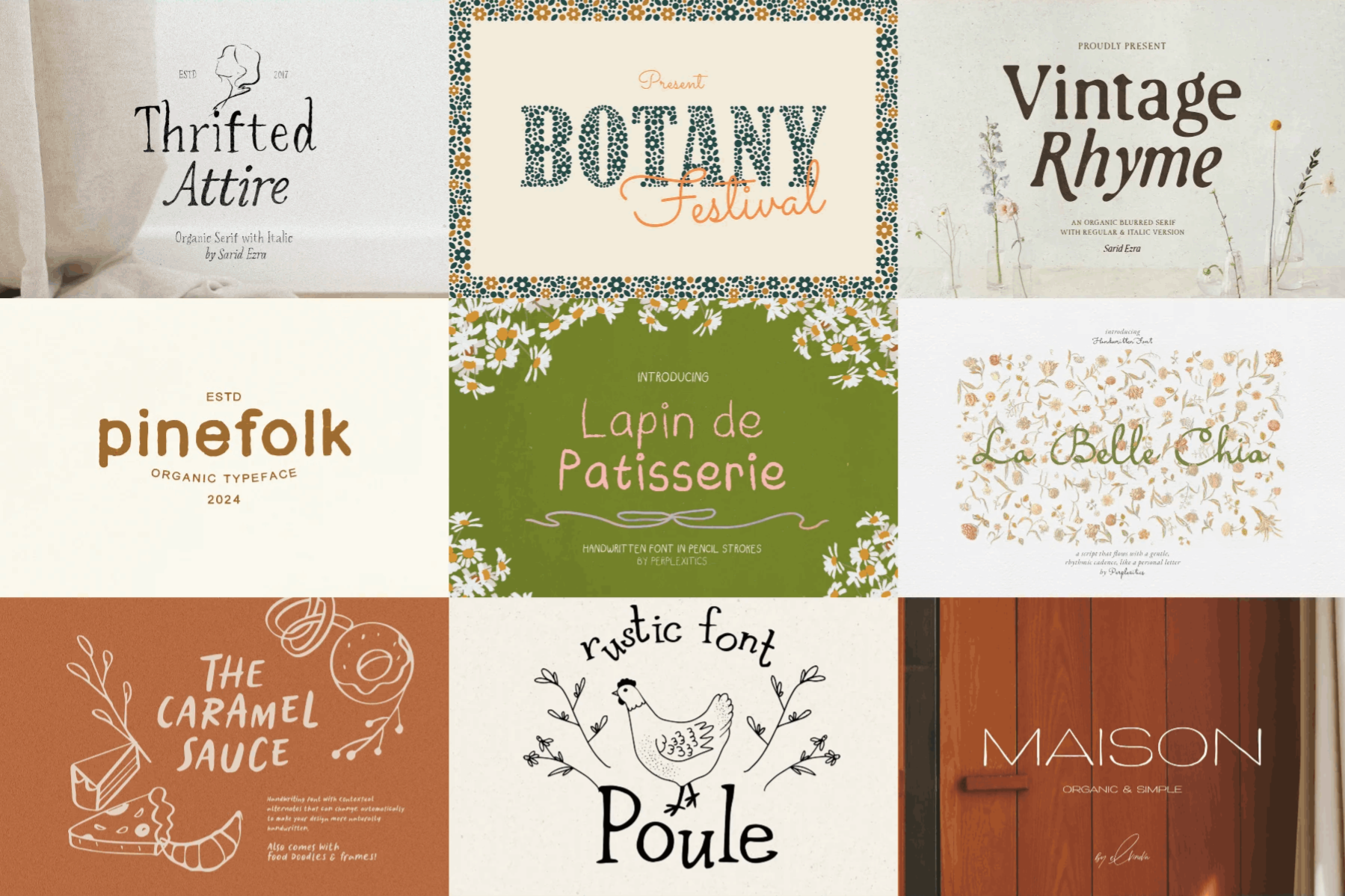 The Farmers Market Font Bundle