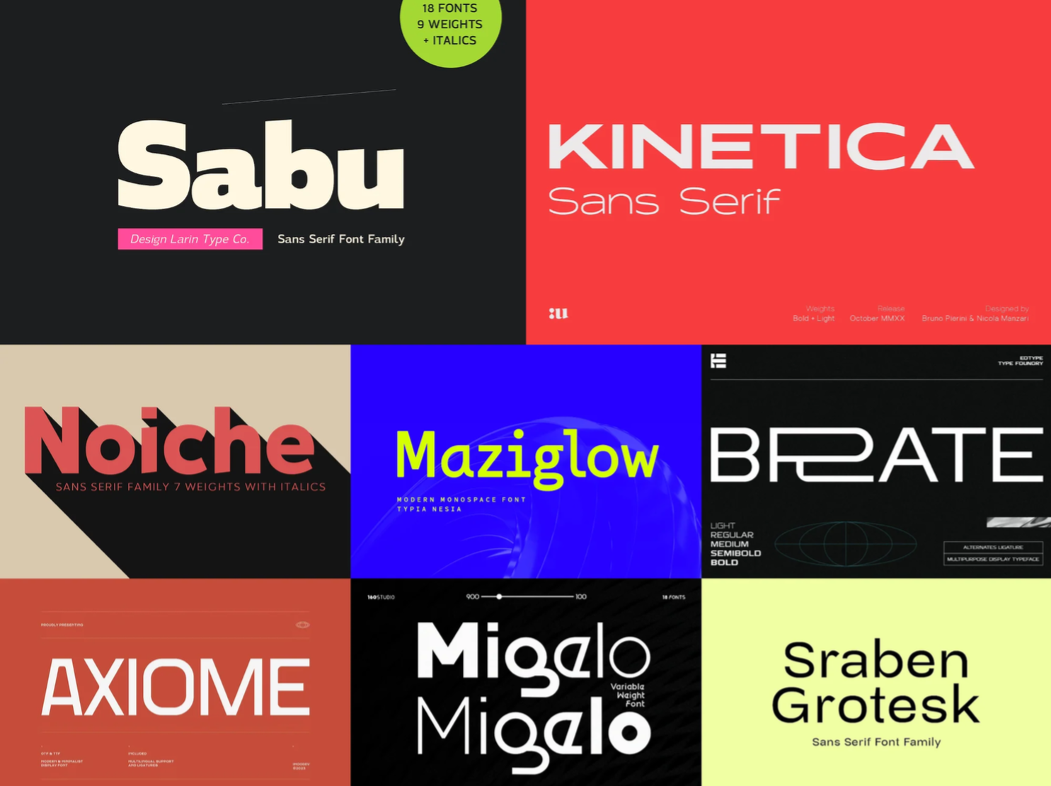 The Modern UI Font Bundle