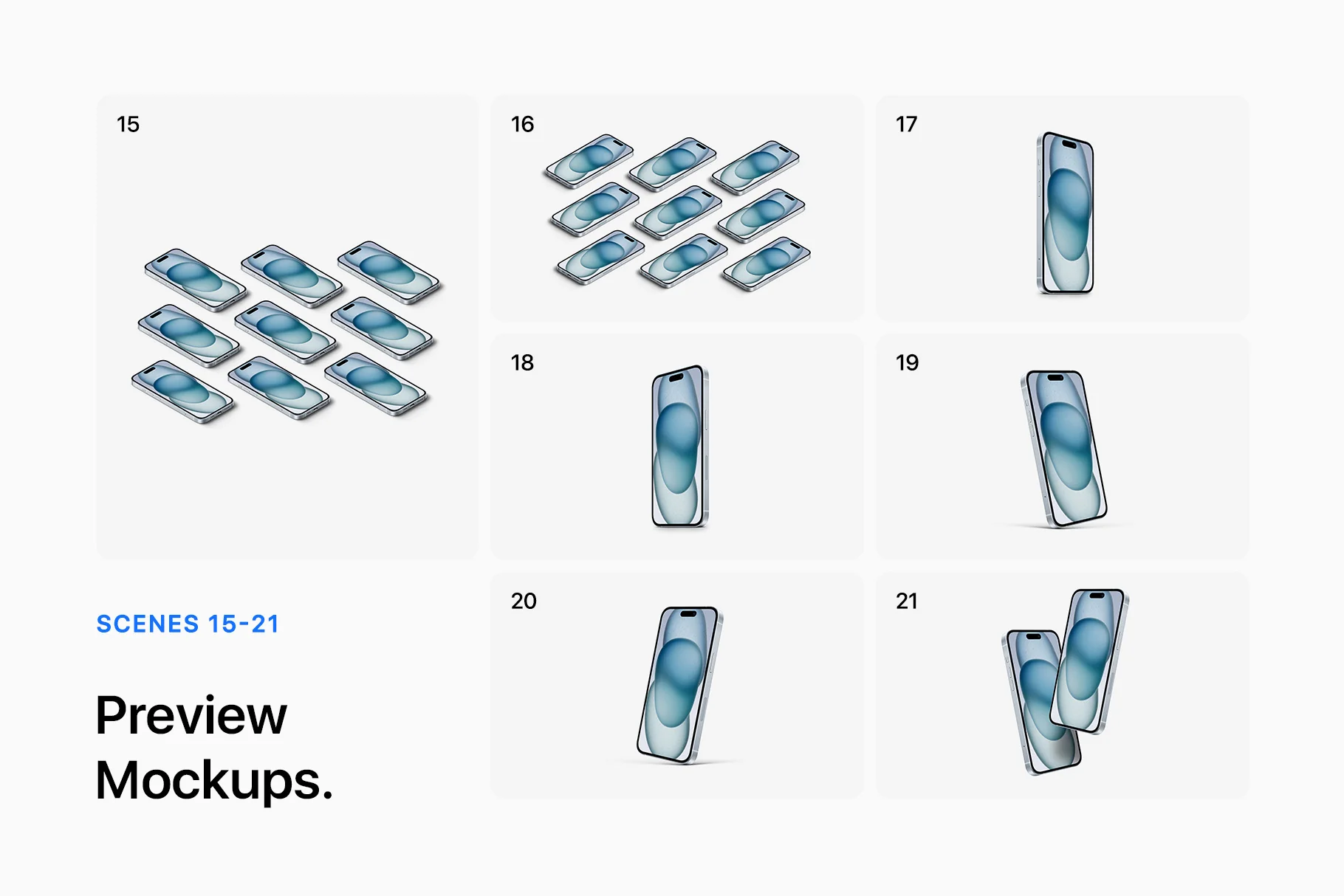 The Phone 15 Mockup Collection