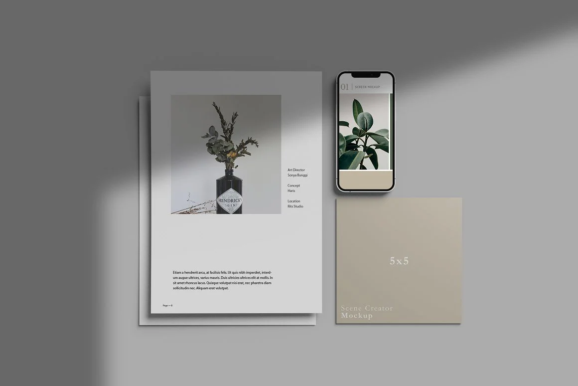 Scene Creator Mockup