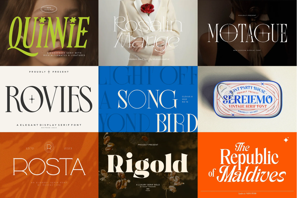 The Unique Serif Font Bundle