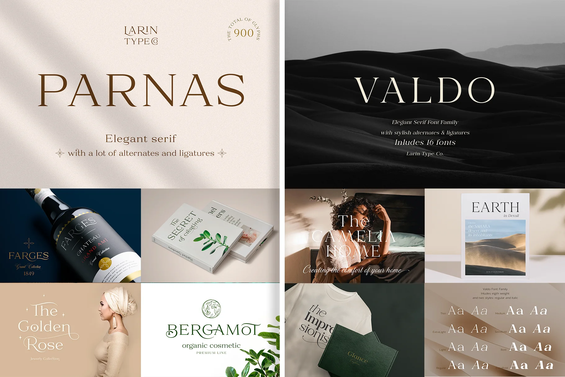The Elegant Serif Font Bundle