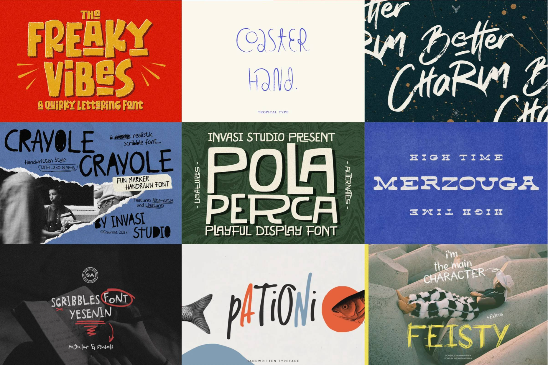 The Quirky Hand Drawn Font Bundle