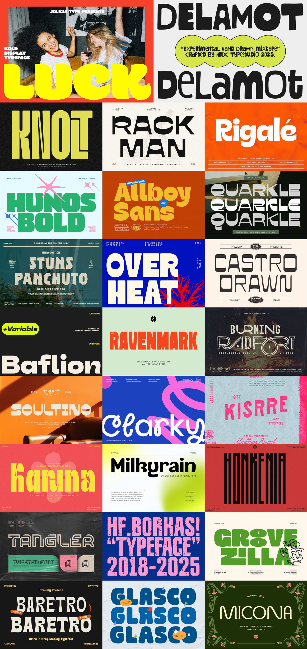 The Big & Bold Display Font Bundle